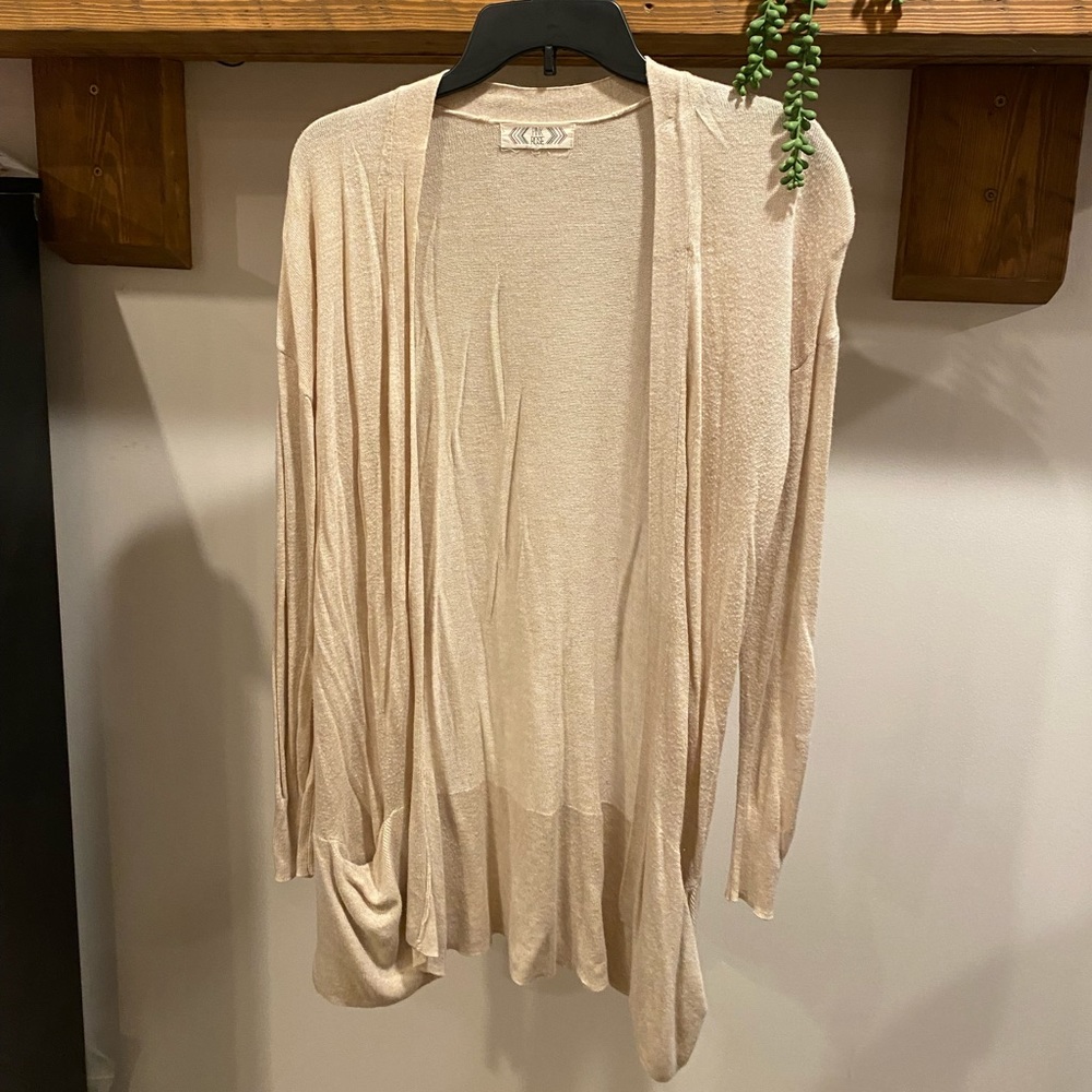 Tan cardigan